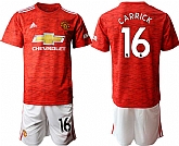 2020-21 Manchester United 16 CARRICK Home Soccer Jersey,baseball caps,new era cap wholesale,wholesale hats